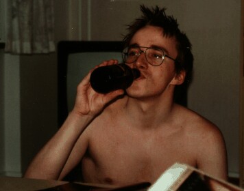 a man who is a slave to the bottle
